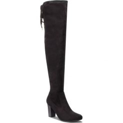 Muszkieterki CAPRICE - 9-25504-21 Black Stretch 044. Czarne kozaki damskie Caprice, z materiału. W wyprzedaży za 199.00 zł.