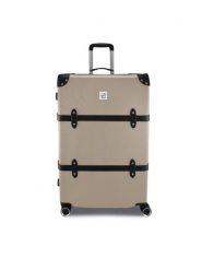 Semi Line Walizka duża T5674-4 Złoty. Żółte walizki Semi-line, bez wzorów, z tworzywa sztucznego, duże. Za 339.99 zł.