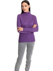 Heine Sweter w kolorze fioletowym rozmiar: 34. Różowe golfy damskie Heine, bez wzorów, z kaszmiru, bez ramiączek. Za 65.69 zł.