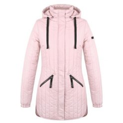 Damski płaszcz zimowy Loap Jenina w kolorze różowym. Czerwone płaszcze damskie LOOP, na zimę, bez wzorów, bez kaptura. Za 231.99 zł.