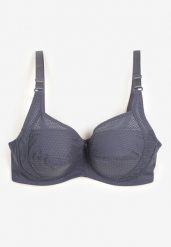 Granatowo-Szary Biustonosz Full Cup z Regulowanymi Ramiączkami Vikonna. Niebieskie biustonosze Renee, bez wzorów. Za 29.99 zł.