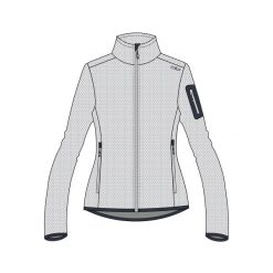 Bluza damska turystyczna CMP 34H6386. Białe bluzy damskie CMP, xl, bez wzorów, z polaru, bez kaptura. Za 283.00 zł.