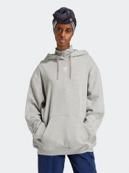 Adidas Bluza w kolorze szarym rozmiar: M. Szare bluzy damskie Adidas, m, bez wzorów, z kapturem. Za 220.12 zł.