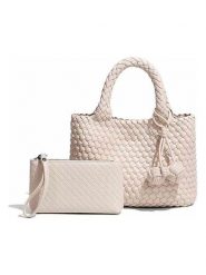 SUVRAI Torebka w kolorze kremowym - 24 x 22 x 13 cm rozmiar: onesize. Brązowe torebki klasyczne damskie SUVRAI, z materiału, przez ramię, bez dodatków. Za 165.99 zł.