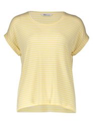 ONLY Koszulka "Moster" w kolorze żółto-białym rozmiar: XL. Żółte bluzki damskie Only, xl, bez wzorów, bez kołnierzyka, bez ramiączek. Za 65.69 zł.