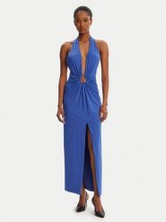 Bardot Sukienka koktajlowa Alma Plunging 59914DB Niebieski Regular Fit. Niebieskie sukienki damskie Bardot, bez wzorów, z syntetyku, wizytowe, bez ramiączek. Za 369.99 zł.