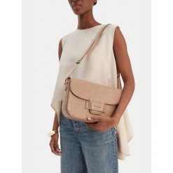 Torebka GINO ROSSI. Brązowe listonoszki damskie Gino Rossi, bez wzorów, bez dodatków. Za 279.99 zł.