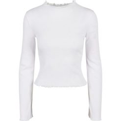 Damska koszulka z długim rękawem Urban Classics Turtleneck GT. Białe koszulki damskie Urban Classics, bez wzorów, bez kołnierzyka, bez ramiączek. Za 160.50 zł.
