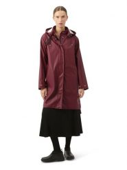 Ilse Jacobsen Płaszcz przeciwdeszczowy w kolorze bordowym rozmiar: 38. Czerwone płaszcze damskie Ilse Jacobsen, s, bez wzorów, bez kaptura. Za 217.99 zł.