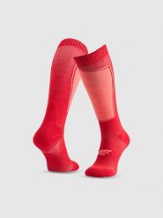 4F Skarpety narciarskie damskie - czerwone 39-42. Czerwone skarpetki damskie 4F, bez wzorów. Za 79.99 zł.