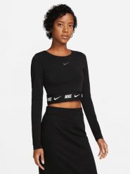 Nike Sportswear Top sportowy w kolorze czarnym rozmiar: XL. Czarne koszulki sportowe damskie Nike Sportswear, xl, bez wzorów, bez ramiączek, outdoorowe. Za 158.10 zł.