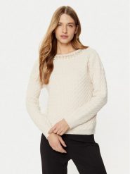 Rinascimento Sweter CFM0011717003 Écru Regular Fit. Swetry klasyczne damskie Rinascimento, l, z syntetyku, bez kołnierzyka. Za 269.99 zł.
