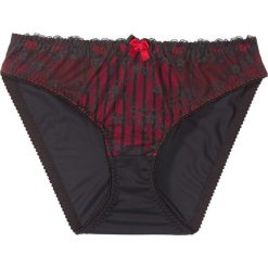 Figi bonprix czarno-czerwony w paski. Czarne figi bonprix, w paski. Za 27.99 zł.