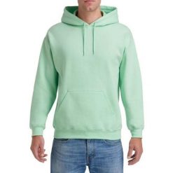 Bluza Z Kapturem Dla Dorosłych Unisex Heavy Blend. Zielone bluzy damskie GILDAN, l, bez wzorów, z bawełny, z kapturem. Za 80.99 zł.
