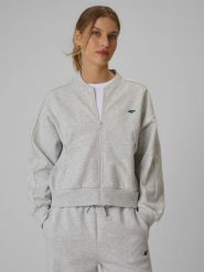4F Bluza dresowa loose bez kaptura damska - szara L. Szare bluzy damskie 4F, l, bez wzorów, z bawełny. Za 189.99 zł.
