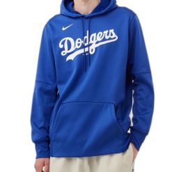 Bluza z kapturem Nike Los Angeles Dodgers. Białe bluzy damskie Nike, bez wzorów, z kapturem. Za 334.99 zł.