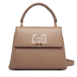 Torebka Furla. Brązowe torebki klasyczne damskie Furla, bez dodatków. Za 1,719.00 zł.