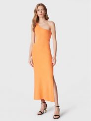 Seafolly Sukienka letnia One 54922-KN Pomarańczowy Slim Fit. Brązowe sukienki damskie Seafolly, bez wzorów, z bawełny, bez ramiączek. Za 409.99 zł.