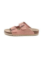 BABUNKERS Family Skórzane klapki w kolorze jasnoróżowym rozmiar: 36. Różowe klapki damskie BABUNKERS Family, bez wzorów, z otwartym noskiem, bez obcasa, bez zapięcia. Za 173.99 zł.