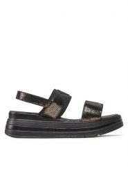 Lasocki Sandały ARC-4884-01 Czarny. Czarne sandały damskie Lasocki, bez wzorów, ze skóry, bez obcasa, na koturnie, bez zapięcia. Za 179.99 zł.