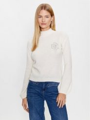 Liu Jo Sweter CF3261 MA86N Écru Regular Fit. Swetry klasyczne damskie Liu Jo, xl, z syntetyku, bez kołnierzyka. Za 889.99 zł.