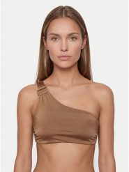 Max Mara Beachwear Góra od bikini Alisia 2616821059 Brązowy jasny. Brązowe bikini Max Mara Beachwear, bez wzorów, z syntetyku. Za 609.99 zł.