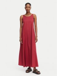 Max Mara Beachwear Sukienka codzienna 2616221039650 Czerwony Regular Fit. Czerwone sukienki damskie Max Mara Beachwear, bez wzorów, z bawełny, bez ramiączek. Za 1,429.00 zł.