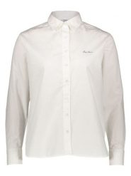 Pepe Jeans Koszula w kolorze białym rozmiar: S. Białe koszule damskie Pepe Jeans, s, bez wzorów, z bawełny, bez kołnierzyka, bez ramiączek. Za 118.84 zł.