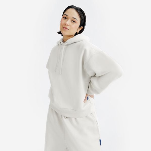 Bluza z kapturem damska Elementals. Brązowe bluzy damskie Decathlon, xl, bez wzorów, z bawełny, z kapturem. W wyprzedaży za 129.99 zł.