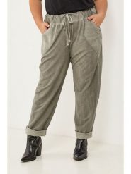 Curvy Lady Spodnie w kolorze khaki rozmiar: 48/50. Brązowe spodnie materiałowe damskie Curvy Lady, bez wzorów, z materiału. Za 152.99 zł.