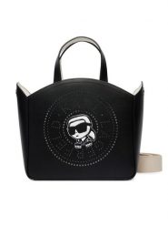 KARL LAGERFELD Torebka B2W30078 Czarny. Czarne torebki klasyczne damskie KARL LAGERFELD, ze skóry, bez dodatków. Za 1,099.00 zł.