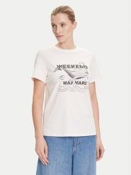 Weekend Max Mara T-Shirt Guglia 2525976031 Écru Regular Fit. T-shirty damskie Weekend Max Mara, m, bez wzorów, z bawełny, bez kołnierzyka. Za 299.99 zł.