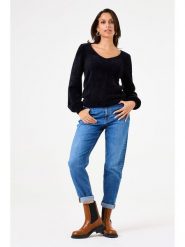 Garcia Sweter w kolorze czarnym rozmiar: XL. Czarne swetry klasyczne damskie Garcia, xl, bez kołnierzyka. Za 105.38 zł.