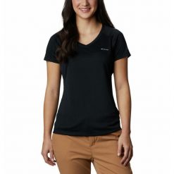Koszulka Damska Columbia Zero Rules Short Sleeve T-Shirt. Czarne bluzki damskie Columbia, xs, bez wzorów, bez kołnierzyka. Za 133.99 zł.