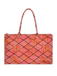 BLE Shopper bag w kolorze pomarańczowo-różowym - 58 x 32 cm rozmiar: onesize. Pomarańczowe shopper bag BLE, bez wzorów, z materiału, na ramię, bez dodatków. Za 56.45 zł.