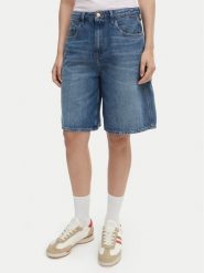 Tommy Jeans Szorty jeansowe DW0DW22693 Niebieski Relaxed Fit. Niebieskie szorty damskie Tommy Jeans, bez wzorów, z bawełny. Za 369.99 zł.