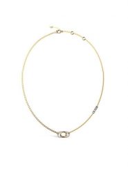 Guess Naszyjnik JUBN04 509JW Złoty. Żółte naszyjniki damskie Guess, metalowe. Za 269.99 zł.