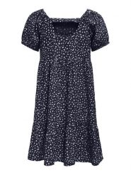 Kids ONLY Sukienka codzienna Salli 15339686 Granatowy Regular Fit. Niebieskie sukienki dziewczęce Kids Only, bez wzorów, z wiskozy. Za 69.99 zł.
