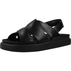 Sandały CLARKS ARISTELLA SUN Czarny. Czarne sandały damskie Clarks, bez wzorów, z materiału, bez obcasa, bez zapięcia. Za 264.99 zł.