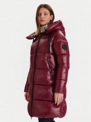 Save The Duck Płaszcz zimowy D45510W LOVE21 Bordowy Regular Fit. Czerwone płaszcze damskie Save the duck, na zimę, bez wzorów, z syntetyku, bez kaptura. Za 1,759.00 zł.