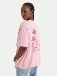 Roxy T-Shirt Talloversize Washed ERJZT06081 Różowy Oversize. Czerwone t-shirty damskie Roxy, m, bez wzorów, z bawełny, bez kołnierzyka. Za 149.99 zł.