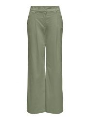 ONLY Spodnie w kolorze khaki rozmiar: XS/L32. Brązowe spodnie materiałowe damskie Only, bez wzorów, z materiału. Za 52.79 zł.
