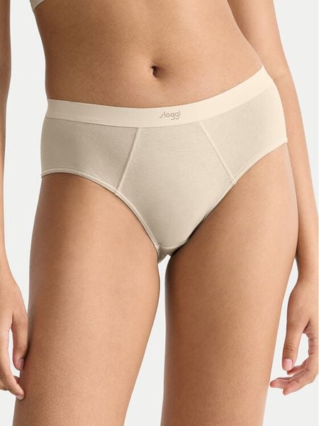 Sloggi Figi klasyczne Ever Ease 10219600 Beżowy. Brązowe figi Sloggi, bez wzorów, z bawełny. Za 39.99 zł.