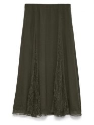 Vero Moda Spódnica w kolorze khaki rozmiar: XL. Brązowe spódnice damskie Vero Moda, xl, bez wzorów, z koronki, midi. Za 184.95 zł.