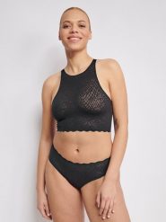 Sloggi Top "Zero Feel" rozmiar: XS. Czarne koszulki sportowe damskie Sloggi, xs, bez wzorów, bez ramiączek. Za 52.17 zł.