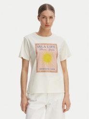 Weekend Max Mara T-Shirt Pantera 2615971032 Écru Regular Fit. T-shirty damskie Weekend Max Mara, s, bez wzorów, z bawełny, bez kołnierzyka. Za 449.99 zł.