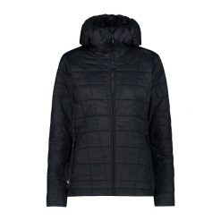 Damska kurtka z kapturem CMP Unlimitech. Brązowe kurtki damskie CMP, bez wzorów, z puchu, z kapturem. Za 491.50 zł.