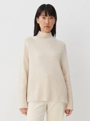 Someday Sweter "Toyah" w kolorze kremowym rozmiar: 42. Brązowe swetry klasyczne damskie someday., z wełny, bez kołnierzyka. Za 259.13 zł.