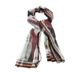 Kolorowy Elegancki Szal Damski Anekke. Szaliki damskie Anekke, bez wzorów. Za 119.00 zł.