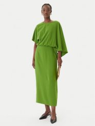 LOLA CASADEMUNT Sukienka wieczorowa MS2616028 Zielony Regular Fit. Zielone sukienki damskie LOLA CASADEMUNT, bez wzorów, z syntetyku, wizytowe, bez ramiączek. Za 784.99 zł.